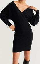 Load image into Gallery viewer, Black off shoulder Dress-M1