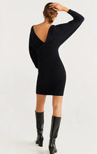 Load image into Gallery viewer, Black off shoulder Dress-M1